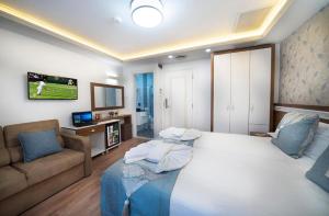 Postel nebo postele na pokoji v ubytování Lika Hotel - Standard Double or Twin Room in Istanbul