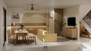 TV a/nebo společenská místnost v ubytování Meet Home Hatyai