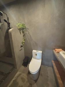 ゼネラル・ルナにあるCoconut Home - Room 1のトイレと洗面台付きのバスルーム