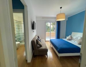 Postel nebo postele na pokoji v ubytování B&B e Apartment MARIA VITTORIA - Anzio Blue Horizon - 150 mt dal mare