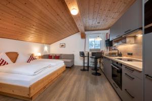 Kuchyň nebo kuchyňský kout v ubytování Aparthotel Stadler