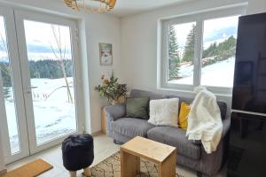 Un lugar para sentarse en Magnifique appartement vue mont blanc
