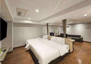 TV a/nebo společenská místnost v ubytování Regency Hotel