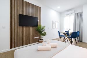 TV a/nebo společenská místnost v ubytování Imprenta Sorolla by Concept