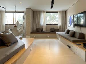 O zonă de relaxare la Charmoso Studio no Today Pinheiros – Melhor Localização
