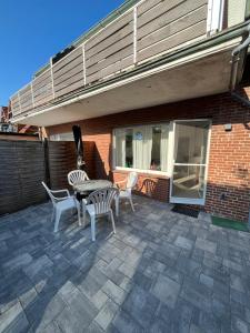 Balkón nebo terasa v ubytování Heimathafen