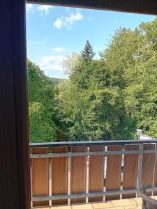 Balkón nebo terasa v ubytování Zum Lahnfelsen Gräveneck