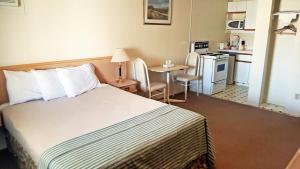 Postel nebo postele na pokoji v ubytování Badlands Motel