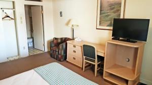 TV a/nebo společenská místnost v ubytování Badlands Motel