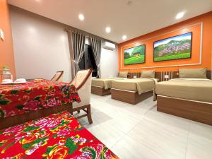 TV a/nebo společenská místnost v ubytování Ha Giang City Hotel + 20 fotografií