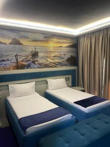 Postel nebo postele na pokoji v ubytování New W Hotel