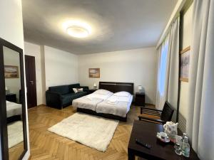 Posteľ alebo postele v izbe v ubytovaní Hotel Beskid