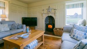 Et opholdsområde på Cable Cottage