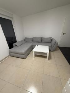 Χώρος καθιστικού στο Gemütliches Apartment mit Balkon