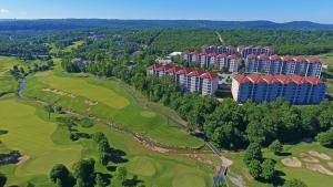 an aerial view of a resort with a golf course at Grand Crowne Resort in Branson