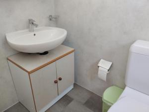 Koupelna v ubytování Chalet Gärlich + 20 fotografií