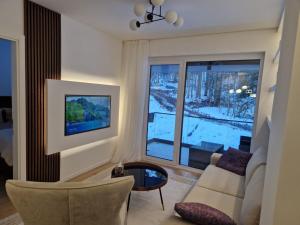 Posezení v ubytování Rubin