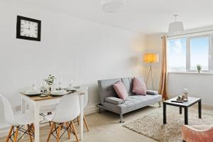 Χώρος καθιστικού στο Stylish 1 bed Apartment in Nottingham