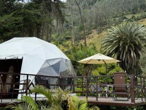 Zahrada ubytování El Refugio Glamping