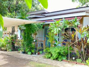 Un jardín fuera de Marta House gili air
