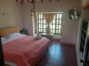 Ένα ή περισσότερα κρεβάτια σε δωμάτιο στο Villa mar