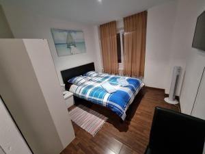Katil atau katil-katil dalam bilik di Double Room with Air Conditioning Del Ponte Break