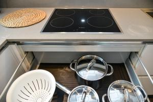 Stunning Lake View Apartment by Feel Ticino Feel Home的厨房或小厨房