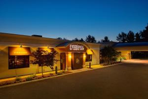 a hotel building with a sign that reads breach of warranty at Courtyard by Marriott Montvale in Montvale