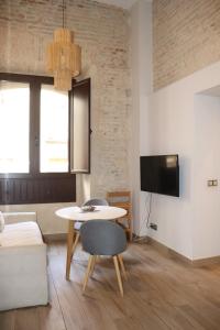 TV a/nebo společenská místnost v ubytování Apartamentos Reyes Catolicos 14