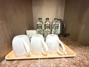Set per la preparazione di tè e caffè presso 漫旅時光旅店