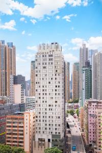 Linna Hongkong üldine vaade või majutusasutusest Dorsett Mongkok, Hong Kong pildistatud vaade
