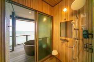 Vannituba majutusasutuses Awaji Ocean View in Kusaka