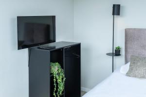 TV a/nebo společenská místnost v ubytování Bright Room With Comfortable Bed & Bathroom + 17 fotografií