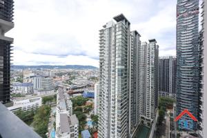 a view of a city with tall buildings at Astoria Ampang By Grabstay in Kuala Lumpur