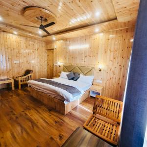 Voodi või voodid majutusasutuse Ekaant Stays - Manali toas
