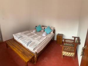 Uma cama ou camas num quarto em Broad view