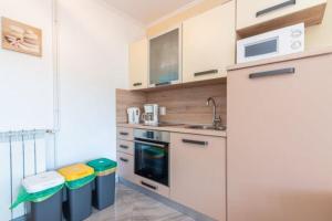 Kuchyň nebo kuchyňský kout v ubytování Apartments Barbara