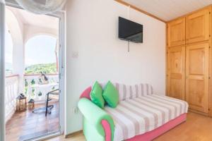 TV a/nebo společenská místnost v ubytování Apartments Barbara