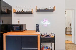 Köök või kööginurk majutusasutuses Lemon3 - CityNest mit Balkon & Workspace - Nähe Bahnhof