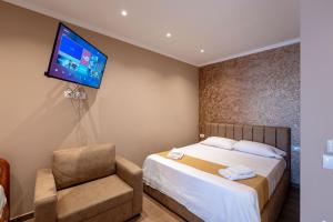 Postel nebo postele na pokoji v ubytování Lider Hotel