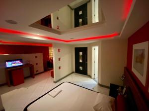 Krevet ili kreveti u jedinici u okviru objekta Motel Scala