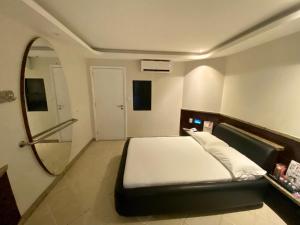 Krevet ili kreveti u jedinici u okviru objekta Motel Scala