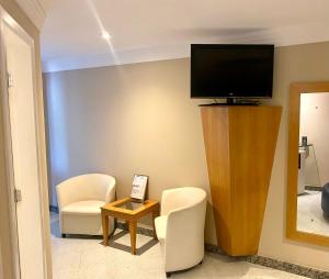 TV i/ili multimedijalni sistem u objektu Motel Scala