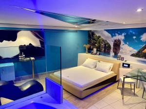 Krevet ili kreveti u jedinici u okviru objekta Motel Scala