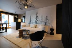 Posezení v ubytování Appartement ski in-out 4-6 pers Les Crosets Porte du Soleil