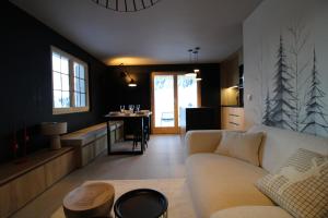 Posezení v ubytování Appartement ski in-out 4-6 pers Les Crosets Porte du Soleil