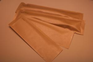 a piece of brown paper sitting on a table at 富士山望むプライベートヴィラ 900平方メートルの敷地を貸切利用 憩 ikoi Fuji サウナ 4Kシアター in Fujikawaguchiko