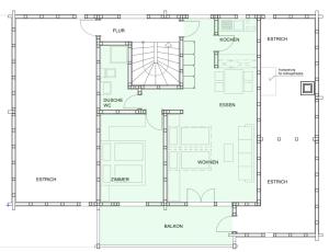Půdorys ubytování Chalet Talblick