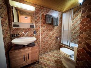 Koupelna v ubytování Chalet Talblick + 20 fotografií