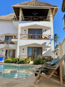 Bazén v ubytování Boutique Ocean View Nungwi nebo v jeho okolí